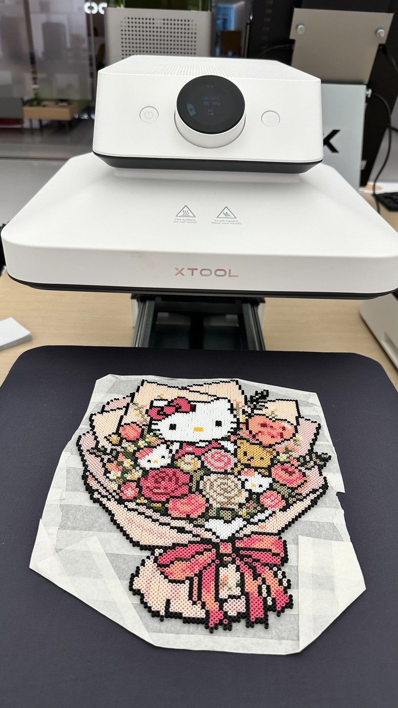 美纹纸脱板后热压示意