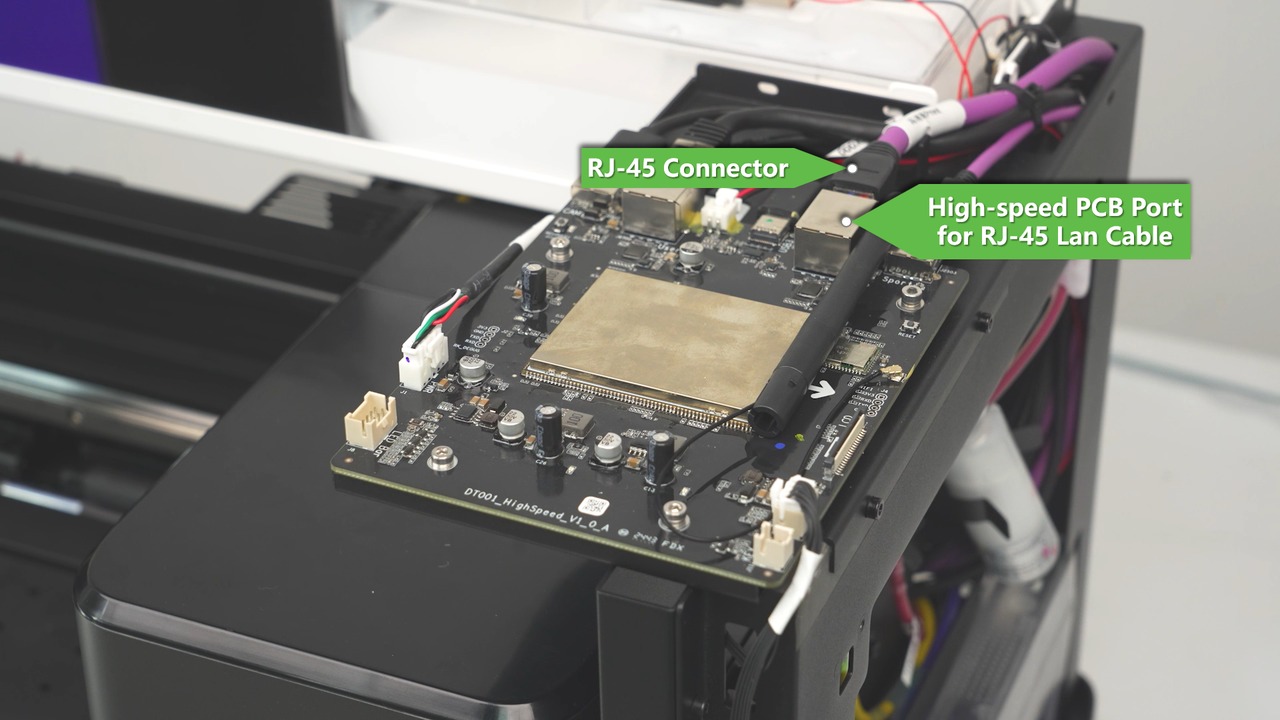 高速 PCB RJ45 接口位置示意